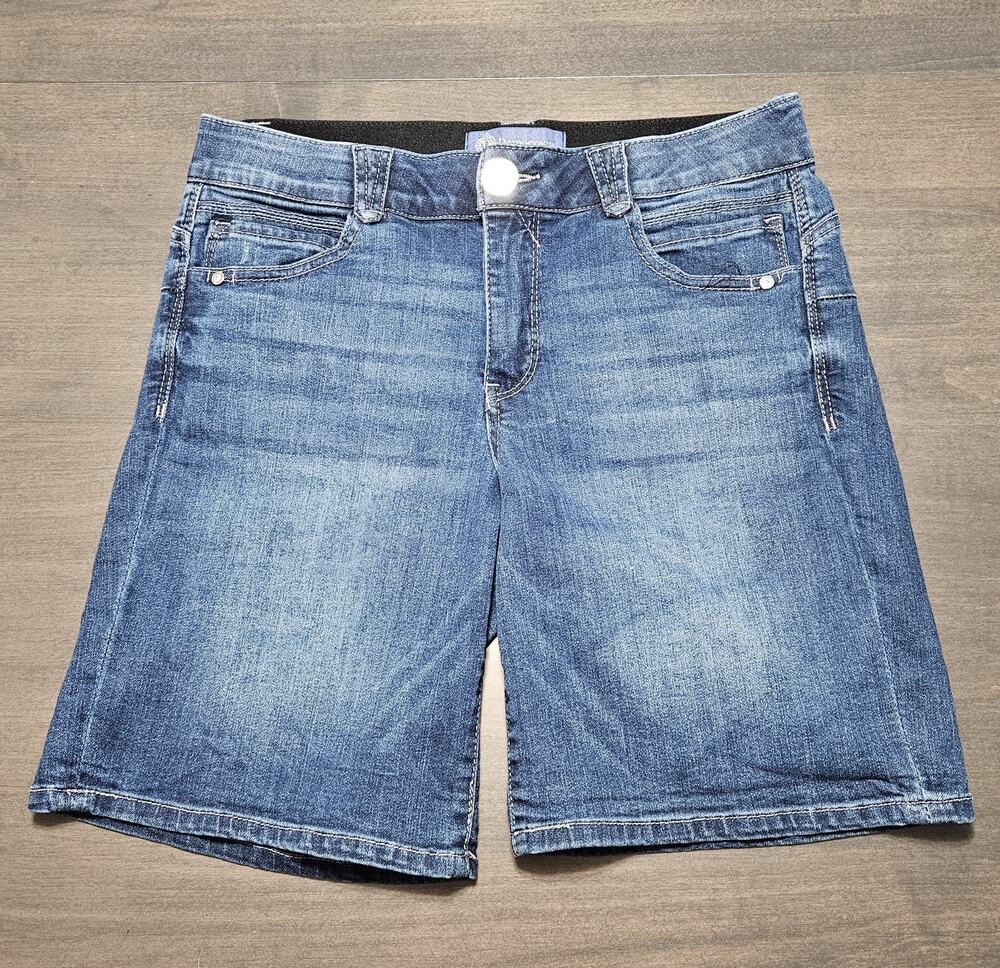 Democracy Women’s Ab Solution Denim Shorts Size 8 Medium Wash Stretch Casual